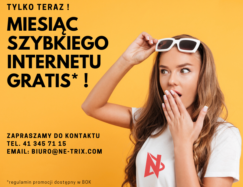 Miesiąc internetu gratis